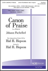 Canon of Praise Two-Part choral sheet music cover